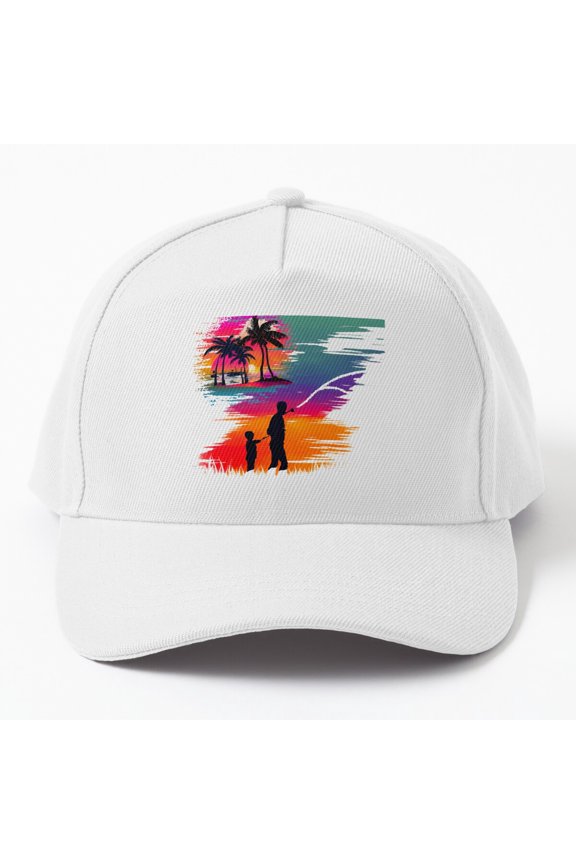 Together with Dad Baseball Cap, Father Family Bond Design, Classic Hat Style