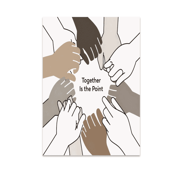 Togetherness Is the Heart - Family Unity Art - 13x19 Poster Print
