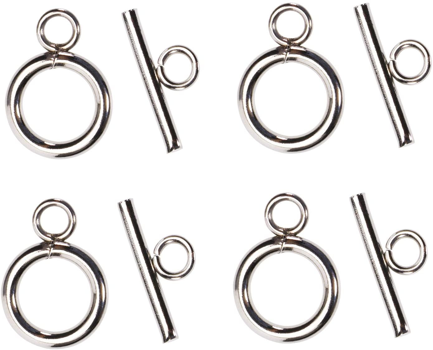 Toggle Clasp, Penta Angel 20 Sets Stainless Steel Bar & Ring OT Toggle