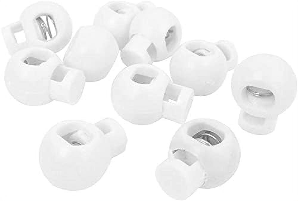 Toggle Cord Lock for Drawstrings Round Plastic Stopper for Clothing