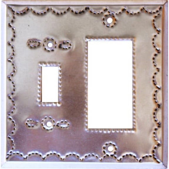 Toggle-Decora Silver Tin Switchplate