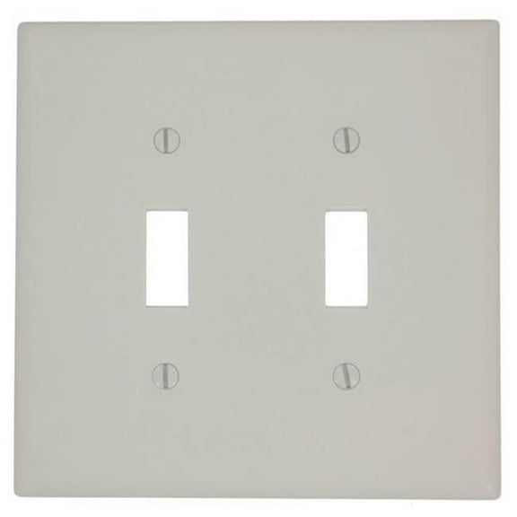 Toggle Device Switch Wallplate Midway Size, Light Almond