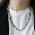 thumbnail image 1 of Toggle Necklace Cable Link Chain Necklace for Men Stainless Steel 18 20 24 inch, 1 of 8