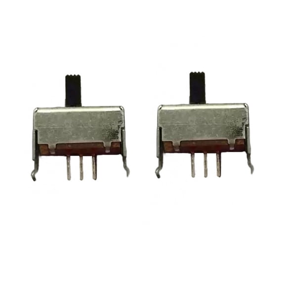 Toggle Switch,2PCS SSSF011700 Vertical Toggle Switch,3-pin 2-position Sliding Single-Row Plug-in with Bracket DC1-30V Toggle Switch