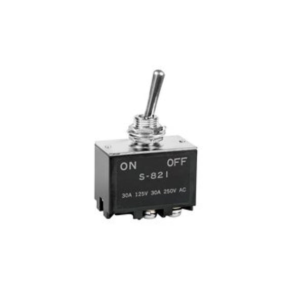 Toggle Switch, DPST, Non Illuminated, On-None-Off, Panel, 30 A