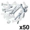 thumbnail image 1 of Toggler Alligator Solid Wall Anchor Kit (50) #10 Steel Screws & (50) Polypropylene Anchors, 0.9 lb., 1 of 8