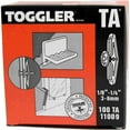 Toggler Plastic Toggle Anchors, Ta 100Piece Box of HollowDoor Anchors