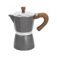 thumbnail image 1 of Tognana by Widgeteer Wood & Stone 6-Cup Espresso Moka Pot, Gray, 1 of 5