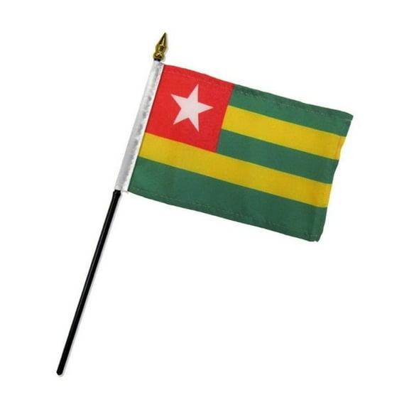 Togo 4x6in Stick Flag