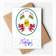 thumbnail image 1 of Togo Africa National Emblem Welcome Back Greeting Cards Envelopes Blank, 1 of 4