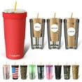 thumbnail image 1 of Togo Buddy - 30 oz Stainless Steel Vacuum Insulated Tumbler - Thermal Mug for Hot and Cold Drinks - Dunkin Cup (Crimson), 1 of 18
