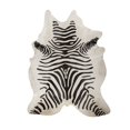 thumbnail image 1 of Togo Cowhide Rug 6x7 Zebra Black Off-White Natural 1-Piece, 1 of 4