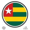 thumbnail image 1 of Togo Flag - 3" Vinyl Sticker - For Car Laptop I-Pad Phone Helmet Hard Hat - Waterproof Decal, 1 of 1