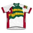thumbnail image 1 of Togo Flag Short Sleeve Cycling Jersey  for Men - Size 4XL, 1 of 3