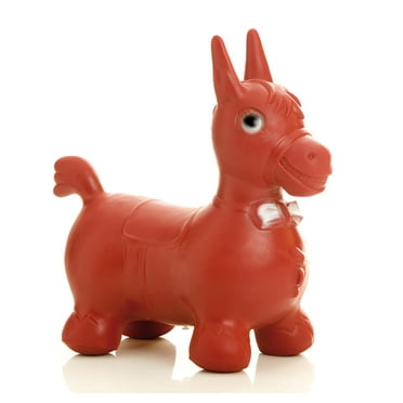 Togu Pediatric Inflatable Balance Horse for Balance Training, Improvement of Coordination and Building Strength. Bonito the Horse, Red. Weight Capacity – 135 lbs.