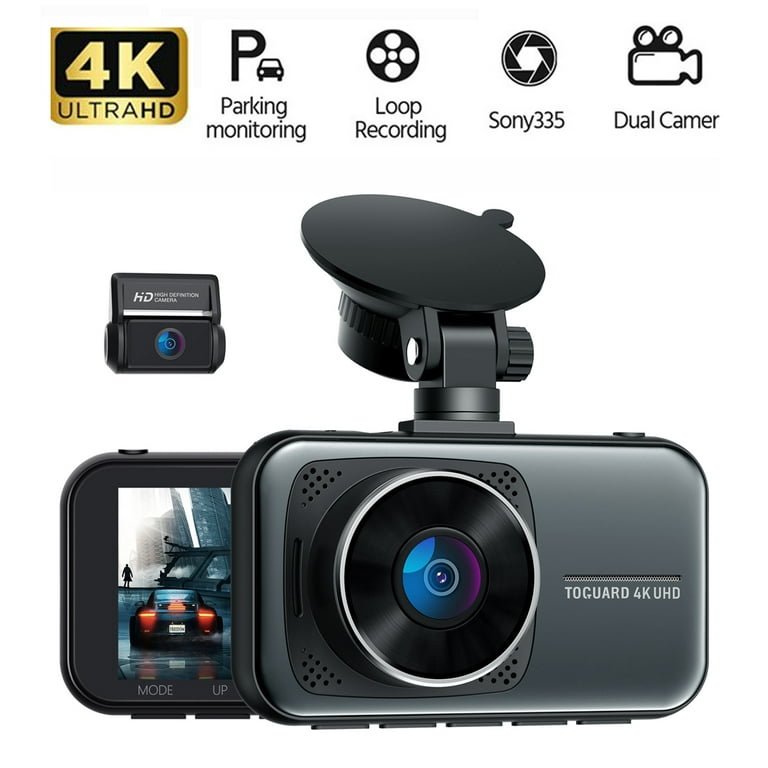 2 Channel Car Dash Cam Front And Rear 3.0 Inch LCD Loop Recording Parking  Monitor Included SD Card