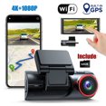 thumbnail image 1 of Toguard 4K Dual Dash Cam Front and Rear with WiFi GPS, 3.16" IPS Touch Screen Capacitor Car Camera W/Motion Activated Sensor Emergency Lock, 1 of 10