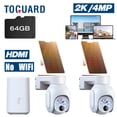 thumbnail image 1 of Toguard SC19A Solar Wireless Security Camera System Outdoor Battery WiFi Dome Surveillance Camera Wireless Connector, 1 of 8