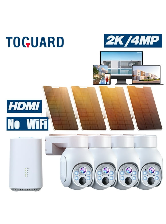 Toguard SC19A Solar Wireless Security Camera System Outdoor Battery WiFi Dome Surveillance Camera Wireless Connector