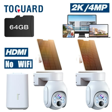 Toguard SC19A Solar Wireless Security Camera System Outdoor Battery WiFi Dome Surveillance Camera Wireless Connector