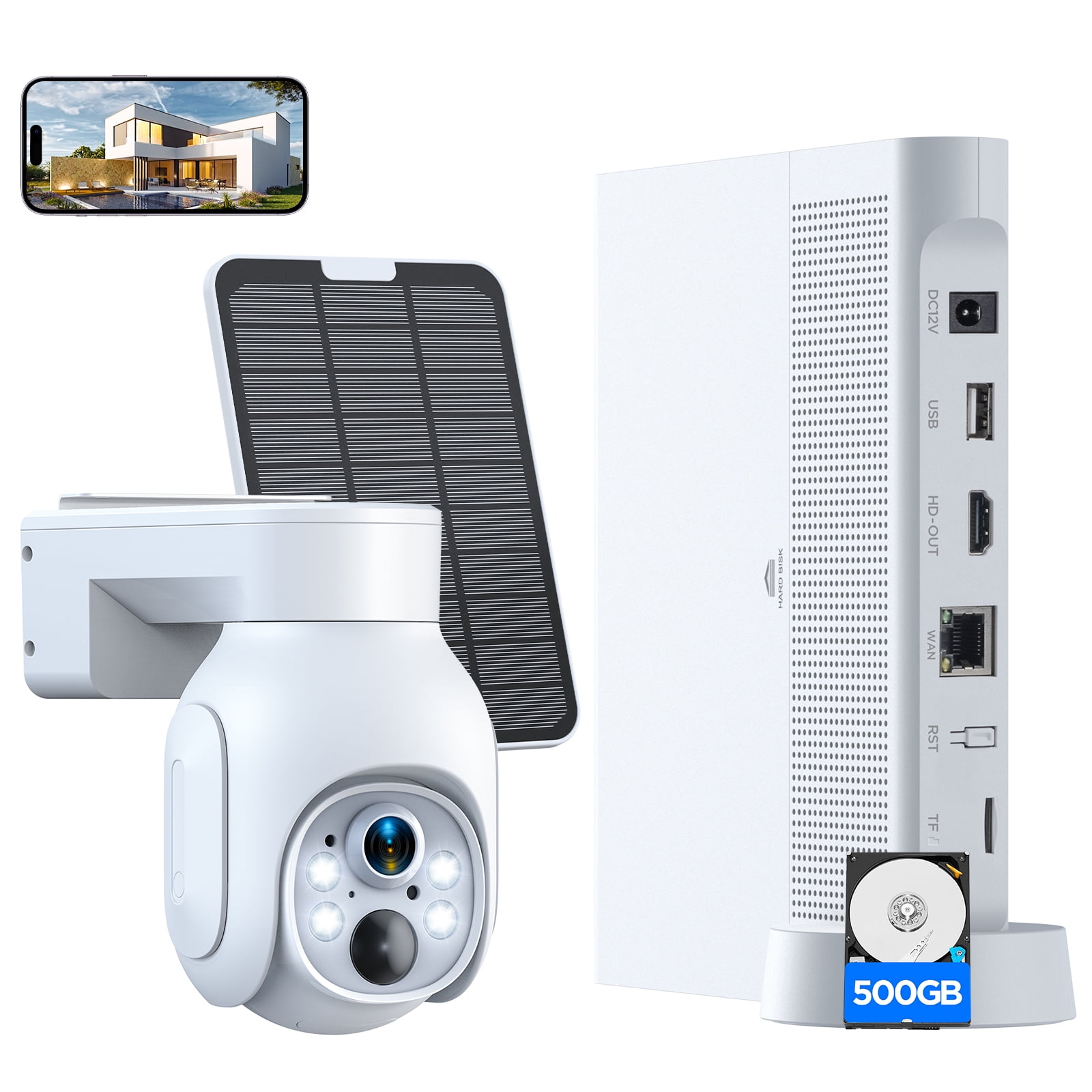 TOGUARD SC23 10CH 4MP Solar Wireless Security Camera System Outdoor ...