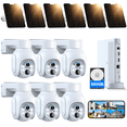 thumbnail image 1 of TOGUARD SC23 10CH 4MP Solar Wireless Security Camera System Outdoor Battery WiFi Dome Surveillance Camera NVR HDMI Connector, 1 of 8