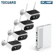 نظام كاميرا مراقبة تعمل بالطاقة الشمسية Toguard SC51 10CH في الهواء الطلق مع NVR ونظام أمان كاميرا CCTV وموصل HDMI لاسلكي