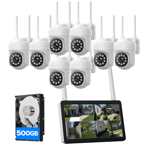 Toguard SC58 10CH Wired Security Camera System with Monitor