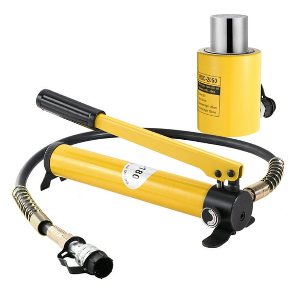 Tohu 20ton Low Profile Hydraulic Jack Manual Hydraulic Hand Pump Multi Section Jack 2in Strokes Hydraulic Cylinder