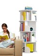 thumbnail image 1 of Tohu 4-Layer Space-Saving Rotating Bookshelf, 360° Display Bookcase for Kids' Rooms & Classrooms, 1 of 9