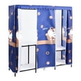 thumbnail image 1 of Tohu Commercial-Grade Foldable Closet Wardrobe, 1984.1Lbs Steel Frame with Dust-Proof Fabric Cover, Portable Storage for Suits & Accessories, 1 of 9