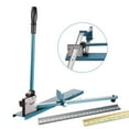 Tohu Manual Din Rail Cutter, Dual Groove Rail Cutting Tool with 60cm/23in Ruler Sliding Baffle