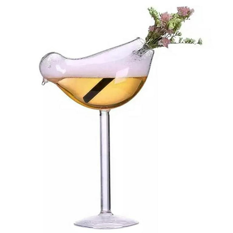 Joyjolt Bloom Coupe Crystal Glasses - Set Of 4 Cocktail Martini