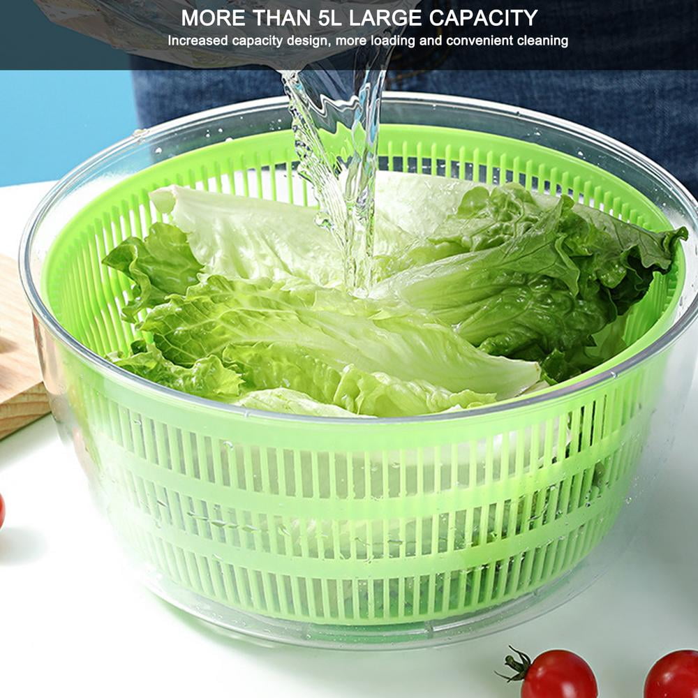 Tohuu Large Salad Spinner Drainer Salad Spinner Electric Lettuce Dryer