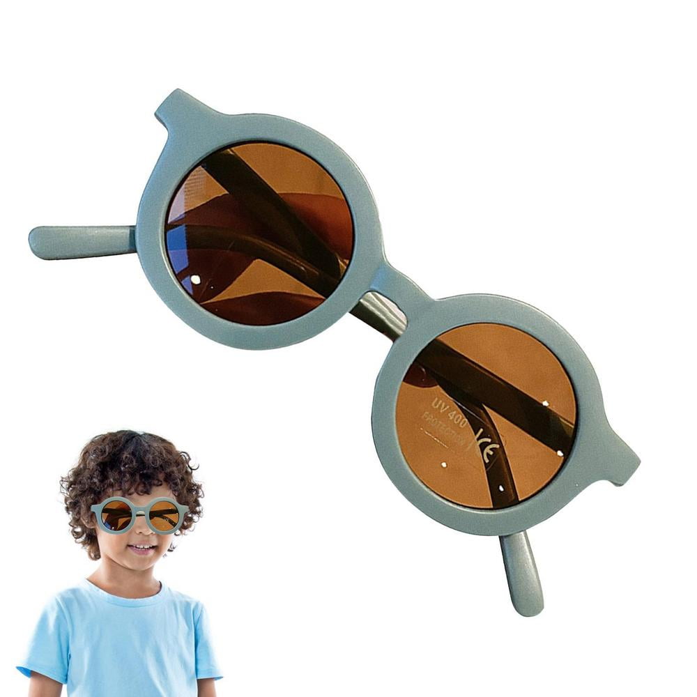 Matte, round kids and baby sunglasses. Perfect fit sunnies for your little  in neutral and retro colors anti-uv 9 colors to choose from