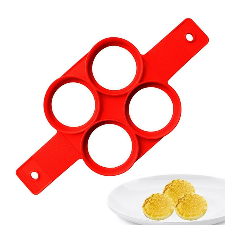 Silicone Pancake Mold, Nonstick Mini Pancakes Maker And Fried Egg