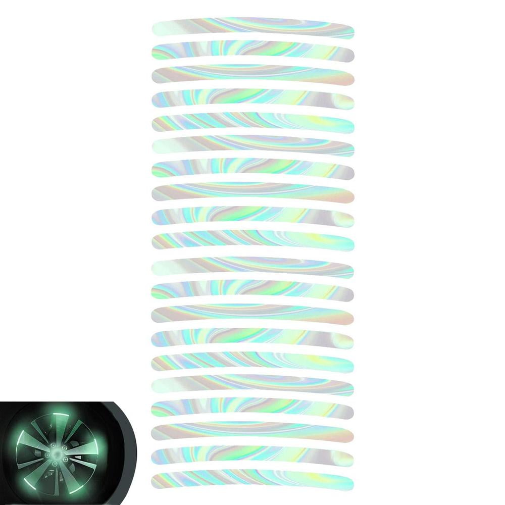 Tohuu Wheel Rim Tape Reflective Stripes Decals Tire Rim Reflective ...