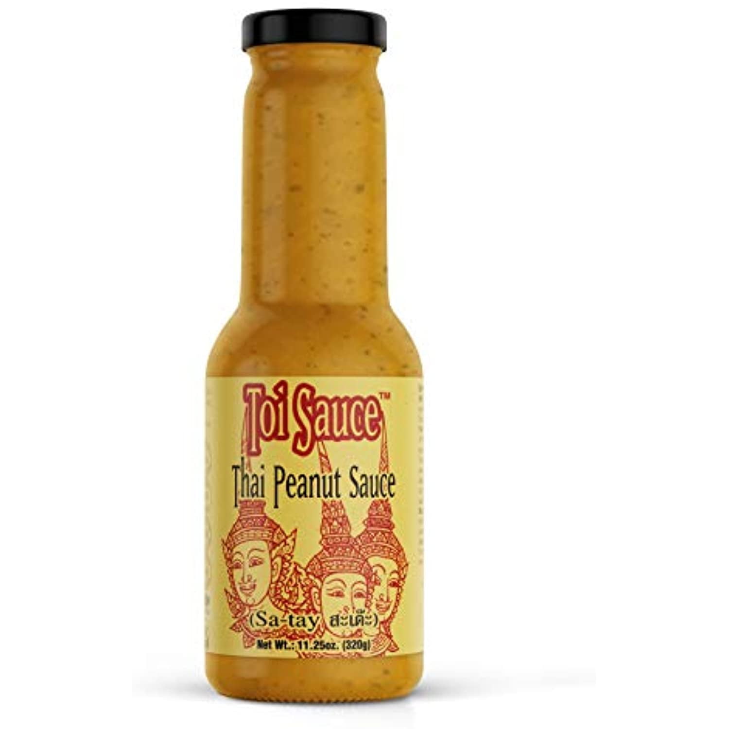 Toi Sauce Authentic Thai Peanut Sauce, Vegan Vegetarian Asian Satay