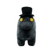 Toikido YuMe Toys AMONG US Premium Plush Toy 12" Black the sus Gray with Hat