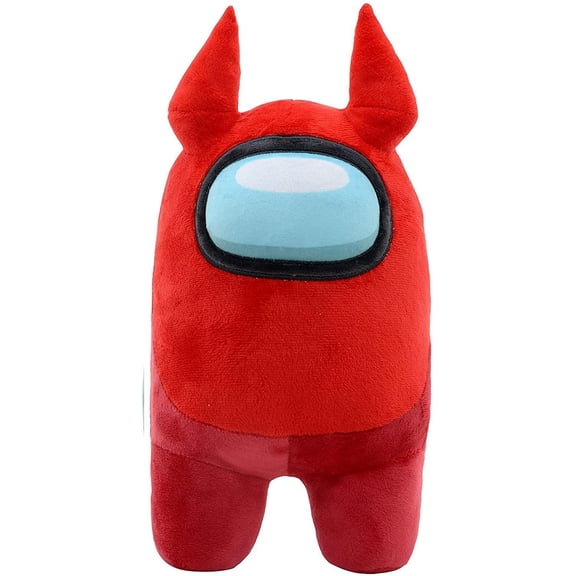 Toikido YuMe Toys AMONG US Premium Plush Toy 12" Red the most ‘sus' with Devil Horns