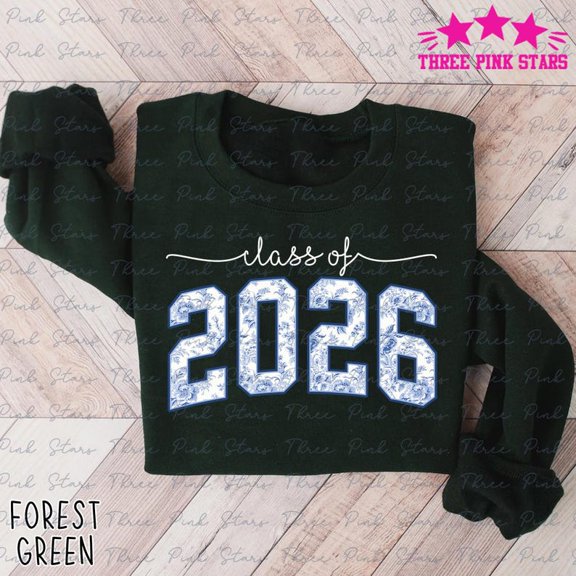 Toile Class of 2026 Sweatshirt, Senior 2026 Sweatshirt, Graduation 2026 - Sizes S-5XL ,Art Print JSC