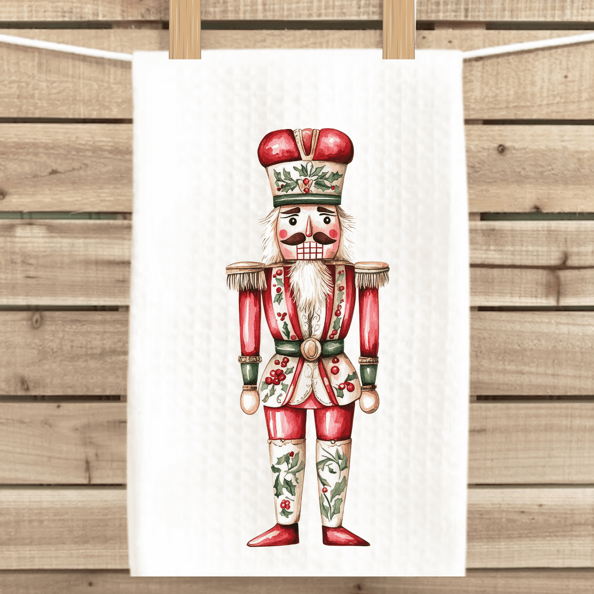 Versatility Nutcracker Waffle Weave Towel