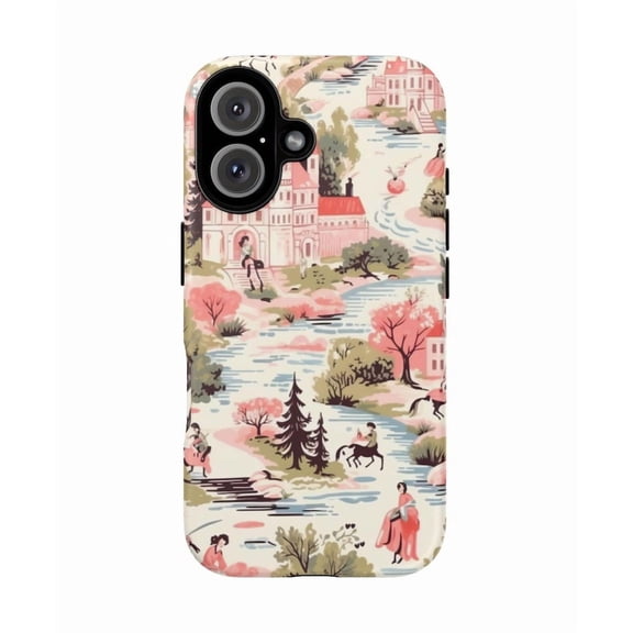 Toile Pattern Graphic Art H365 Premium Case for iPhone 17 16 15 14 13 12 11 Pro Max – Unisex Design
