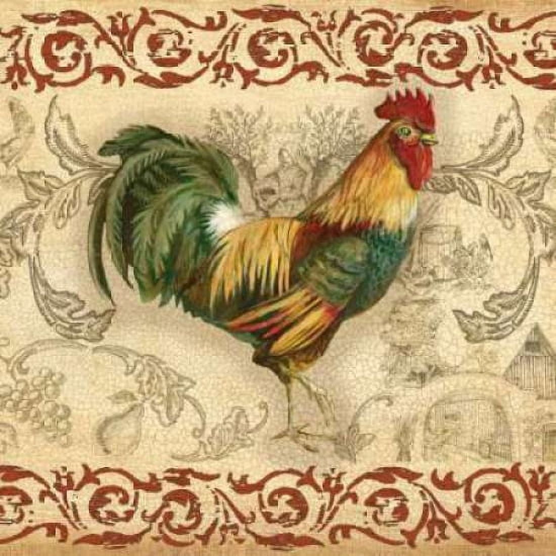 Toile Rooster II Canvas Art - Gregory Gorham (24 x 24)