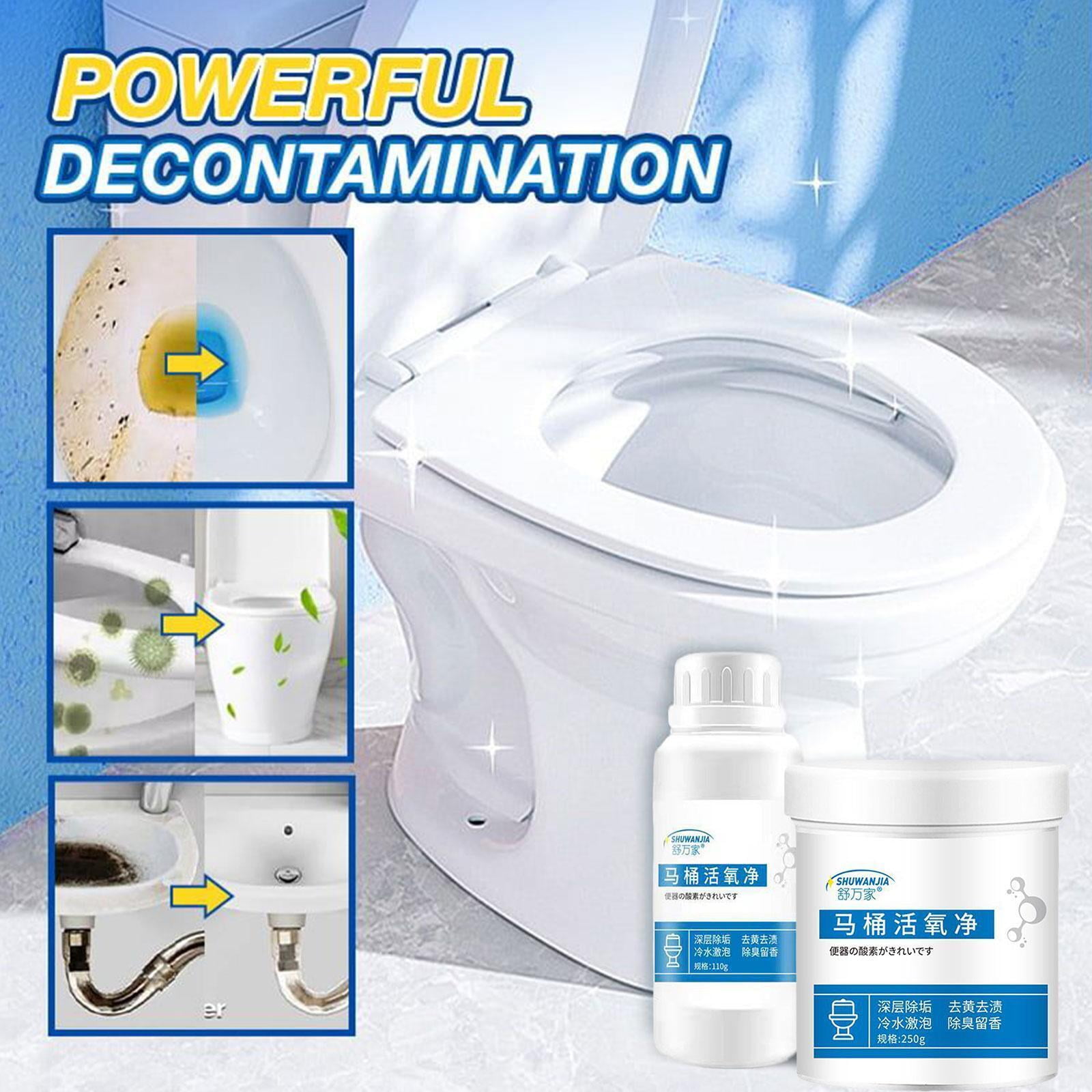 Buy SELEMI Toilet Active Oxygen Cleaner Agent, All Purpose Cleaning Powder Toilet  Bowl Foam Cleaner, Powerful Pipe Dredging Agent, Effectively Cleans  Stubborn Dirt from The Toilet (1 Pcs, 250g) Online at Best