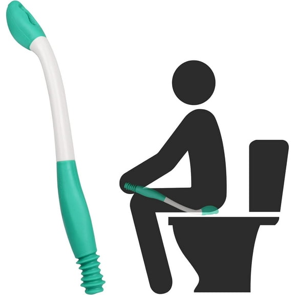 Toilet Aid Wiper,Long Reach Comfort Bottom Buddy Extends Your Reach Over 15",Butt Wiper for Disabled,Elderly