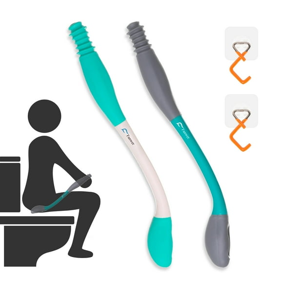 Toilet Aids for Wiping  15.7 Long Reach Comfort Butt Wiper Tools Self-Help Toilet Butt Wipe Tool, Elderly from Back Surgery