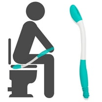 Toilet Assist Tool,Bottom Buddy Wiping Aid,15.7 inch Long Reach Comfort Butt Wiper Tool for Disabled,Elderly