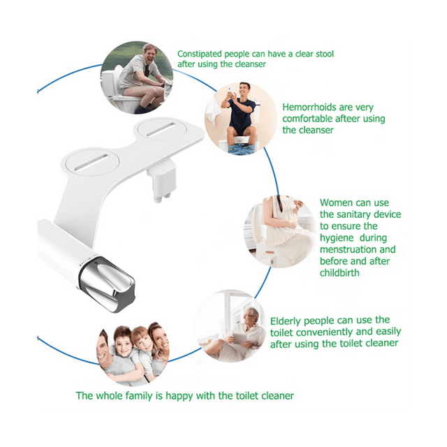 Toilet Bidet Attachment Smart Bidets UltraSlim Nozzles Self Cleaning