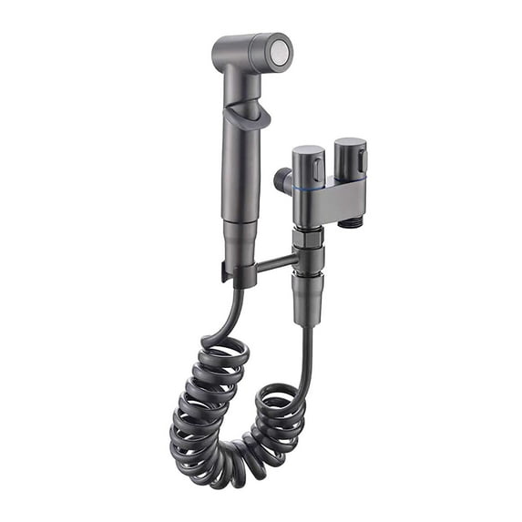 Toilet Bidet Sprayer | Brass Handheld Bidet | Tank or Wall Mount | Multi-Functional for Baby Shower & Pet Cleaning | 1 Set
